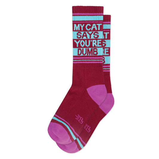 My Cat Says You're Dumb Crew Socks