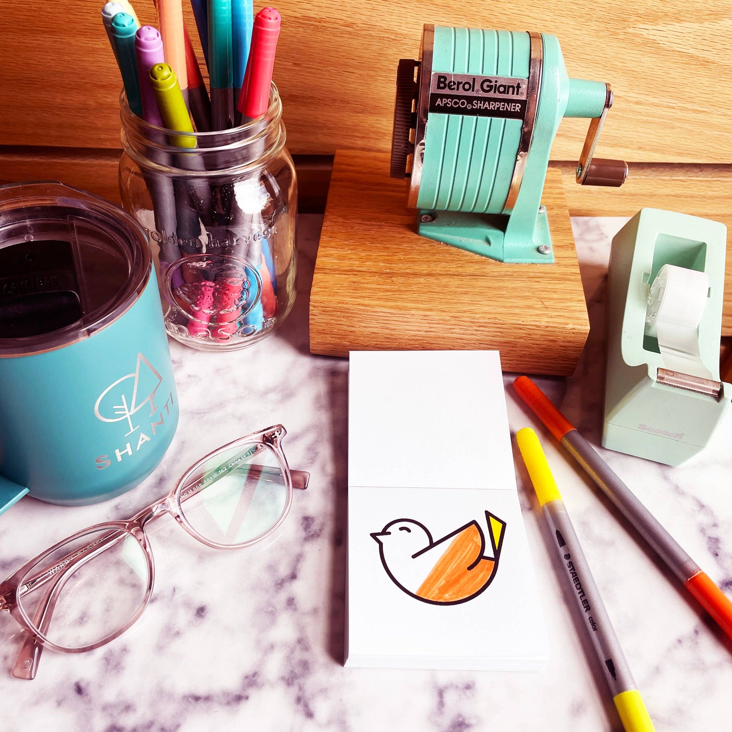 Birds Bugs and Botany Mini Coloring Book