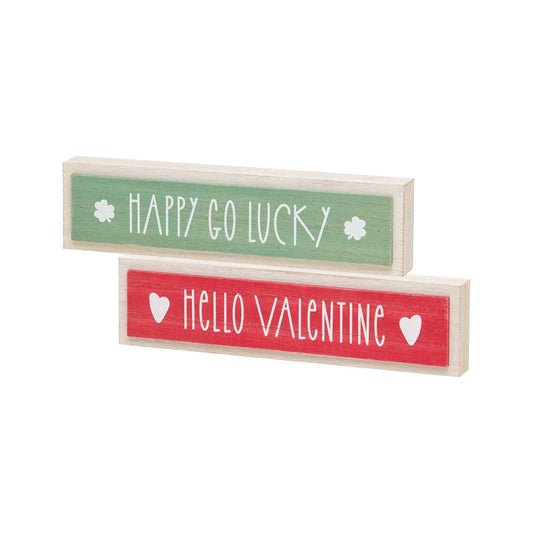 Lucky/Valentine Reversible Sign