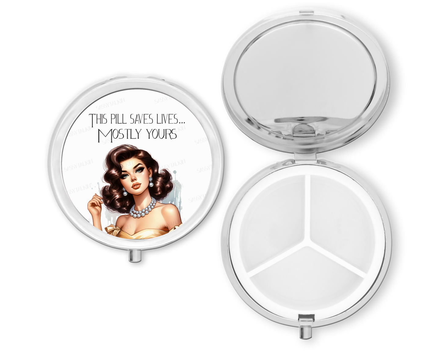 This Pill Saves Lives Purse Pill Box Organizer