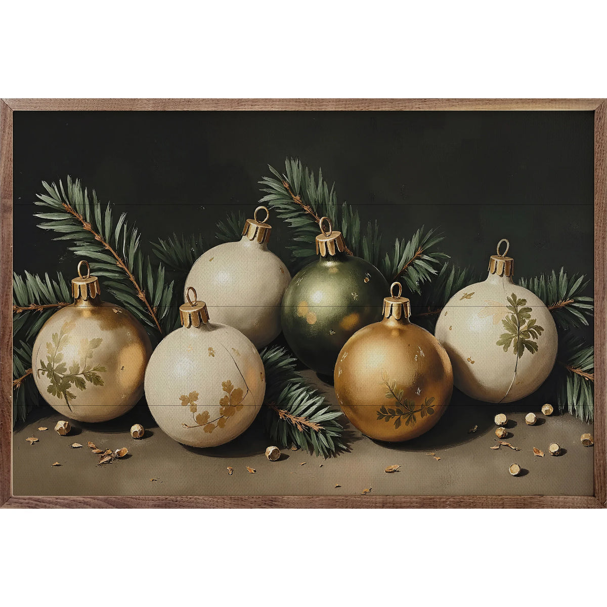 Bright Christmas Ornaments Sign