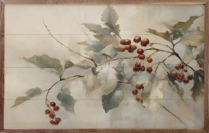 Holly With Berries I Sign