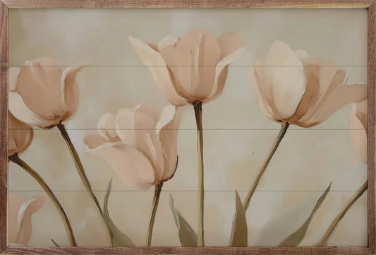 Pale Pink Poppies Sign