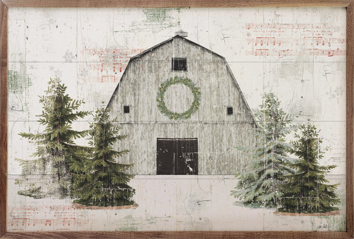 Wooded Holiday I Barn Sign