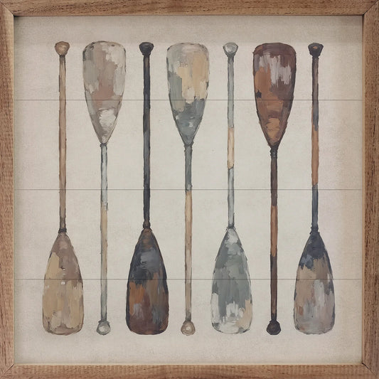 Vintage Boat Oars Sign