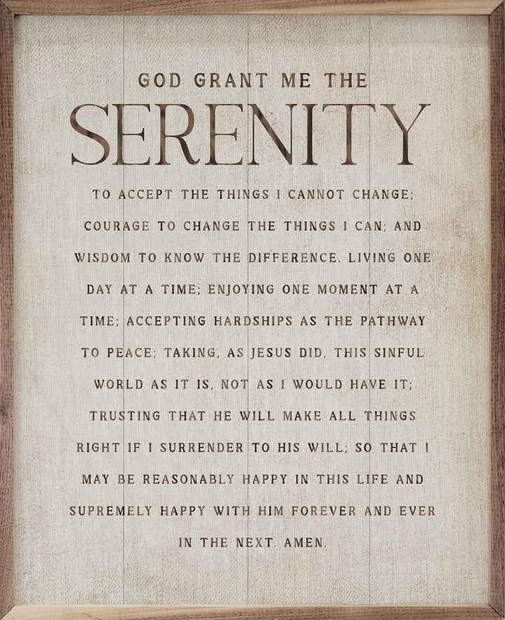 God Grant Me Serenity Sign