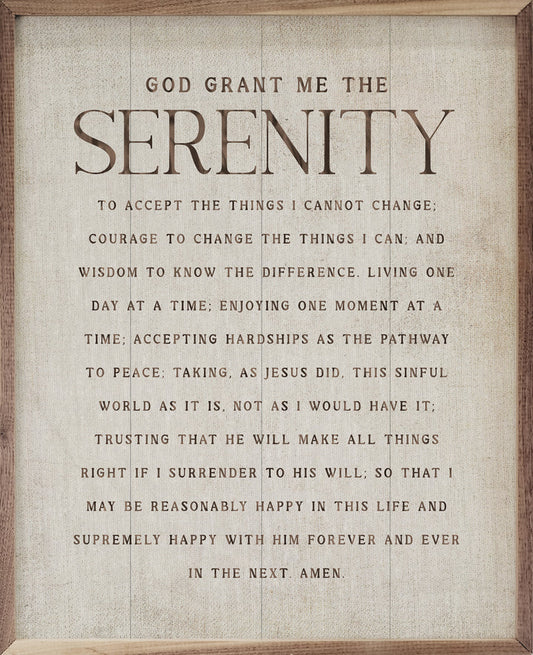 God Grant Me Serenity Sign