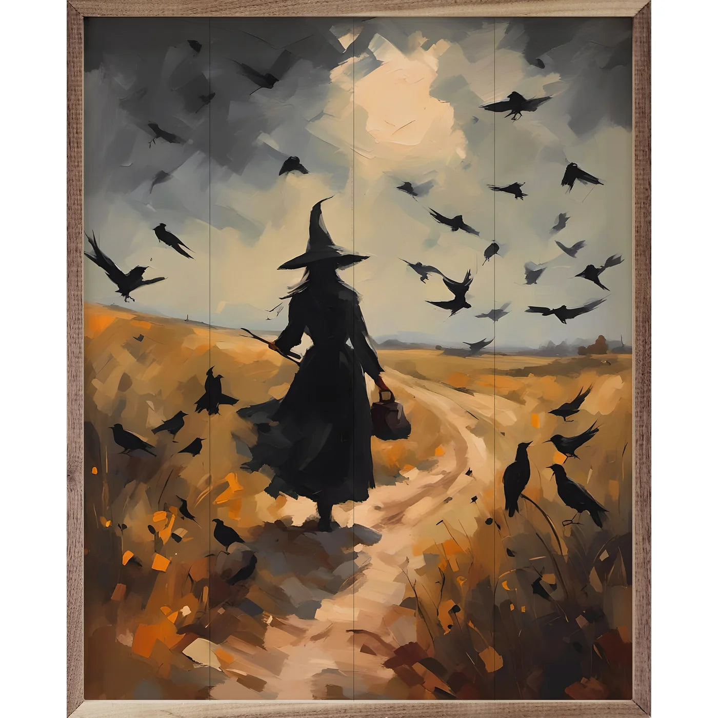 Witch On Path Sign