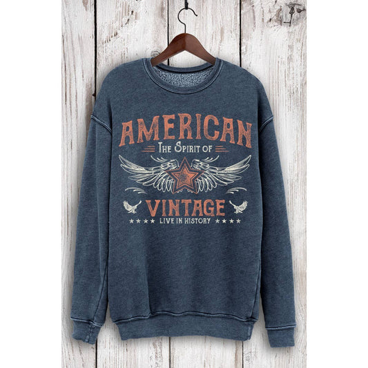 Mineral Navy American Vintage Sweatshirt