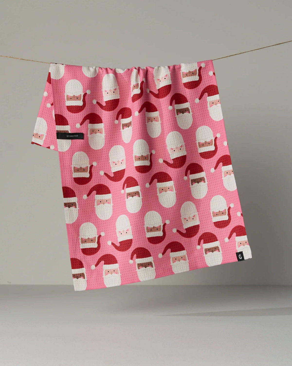 Jolly Santas Luxe Kitchen Tea Towel