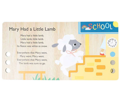 The Wheels on the Bus Touch and Trace Nursery Rhymes