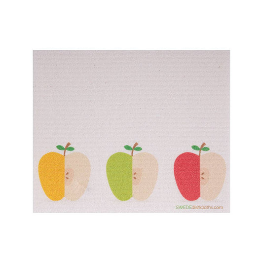 Three Apples Swedish Dishcloth