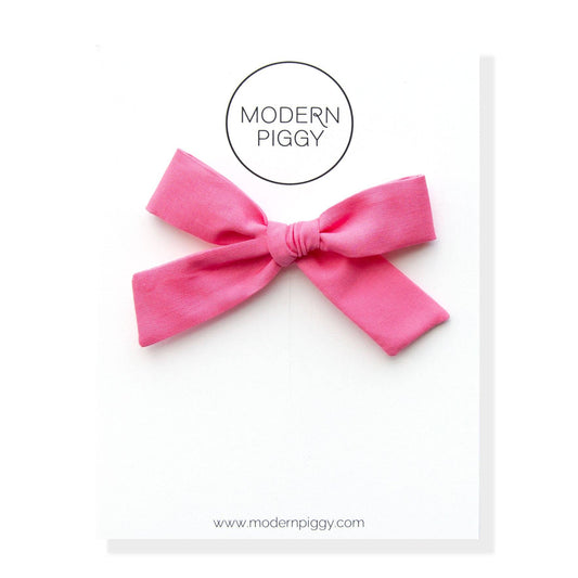 Flamingo | Alligator Clip Hand-tied Bow