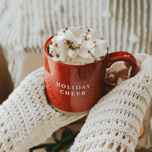 Holiday Cheer Stoneware Coffee Mug