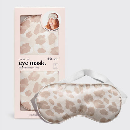 Leopard Satin Sleep Eye Mask