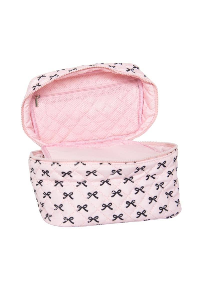 Mini Black Bows Makeup Bag