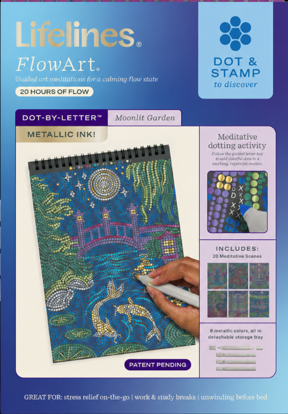 Moonlit Garden FlowArt- Dot By Letter
