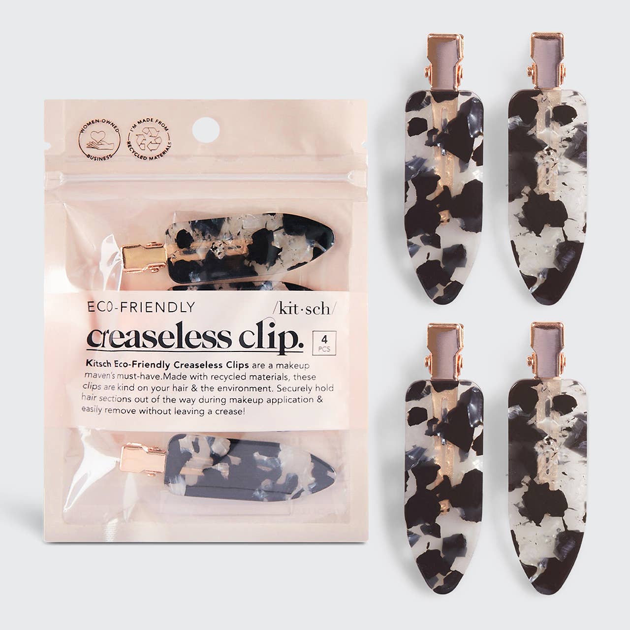 Black Terrazzo Eco-Friendly Creaseless Clips