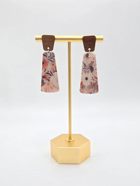 Muted Floral Dangles