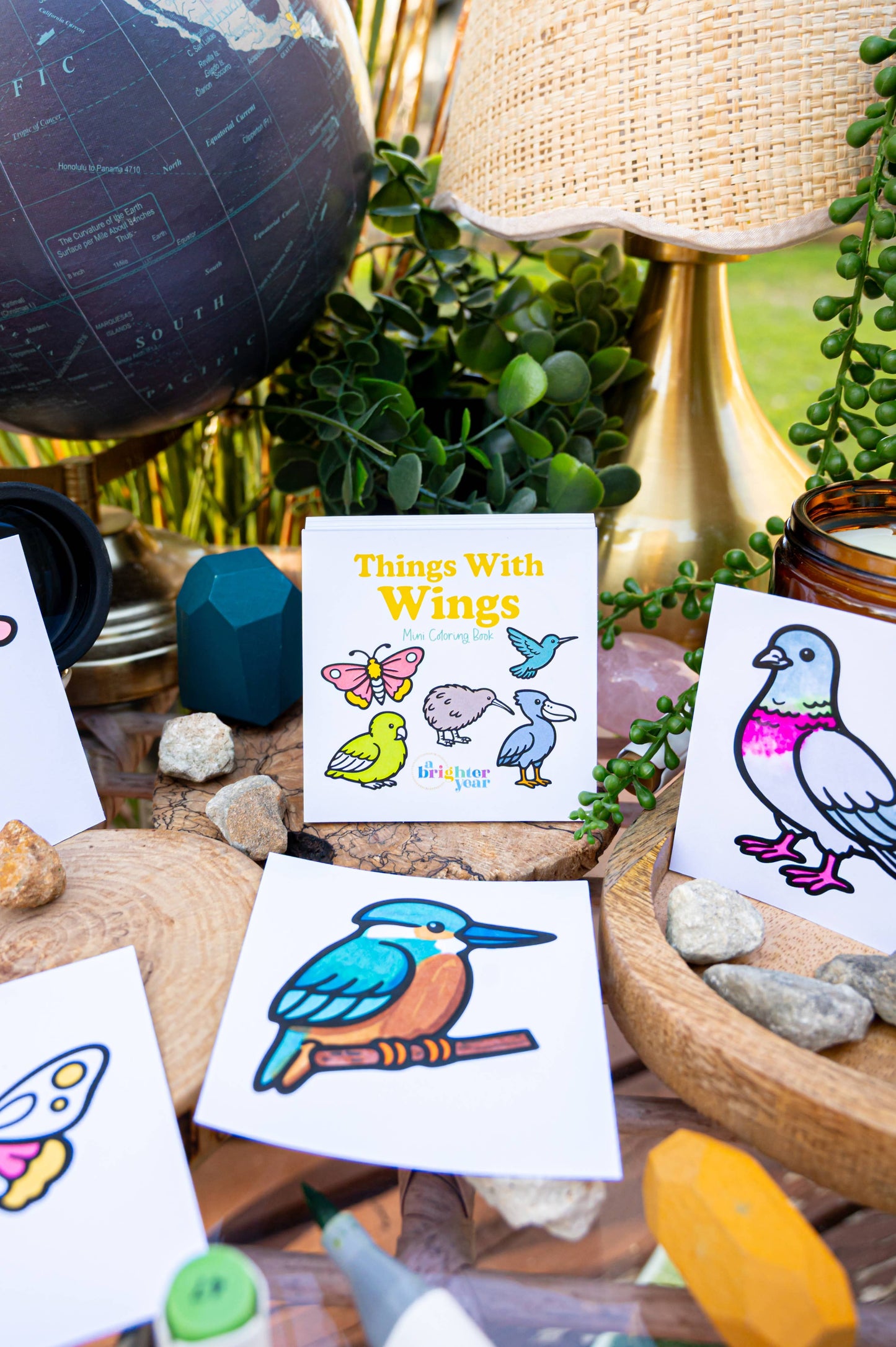 Flying Animals Mini Coloring Book