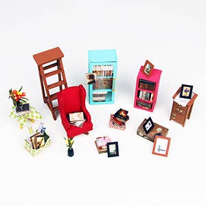 Sam's Study Library Miniature Dollhouse