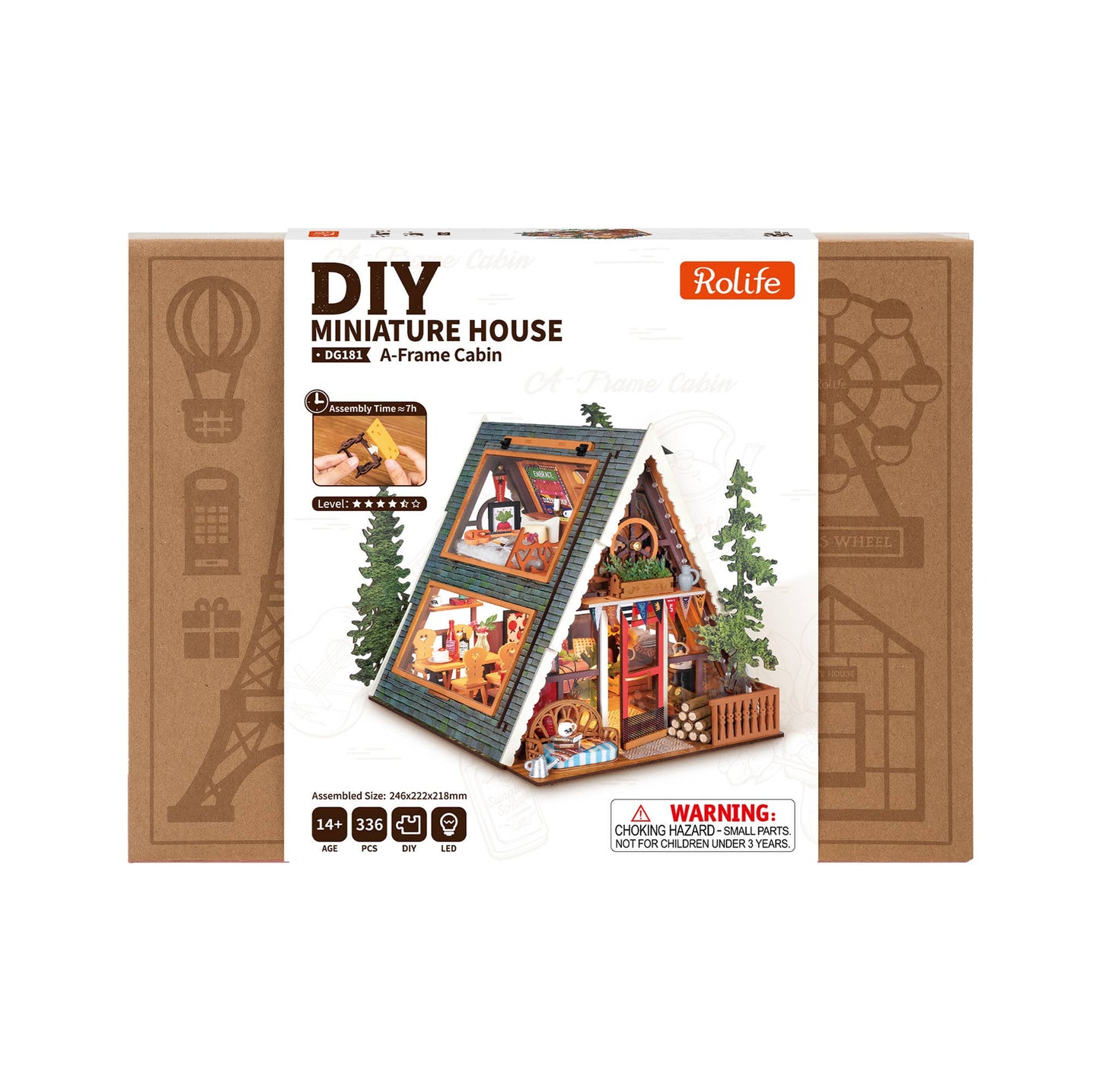 A-Frame Cabin Miniature House
