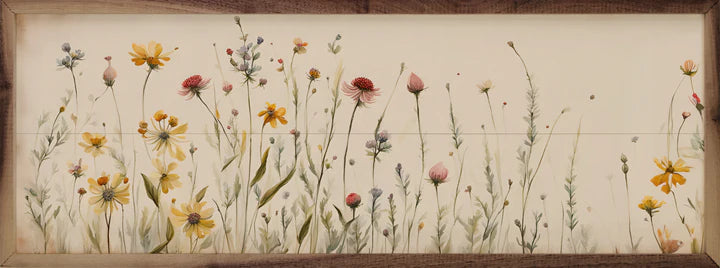 Simple Field Flowers Sign