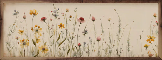 Simple Field Flowers Sign