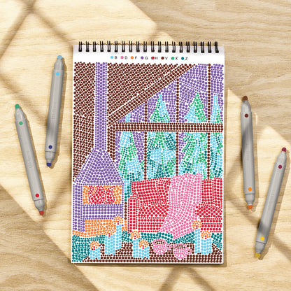 Snowed in FlowArt - Dot By Letter
