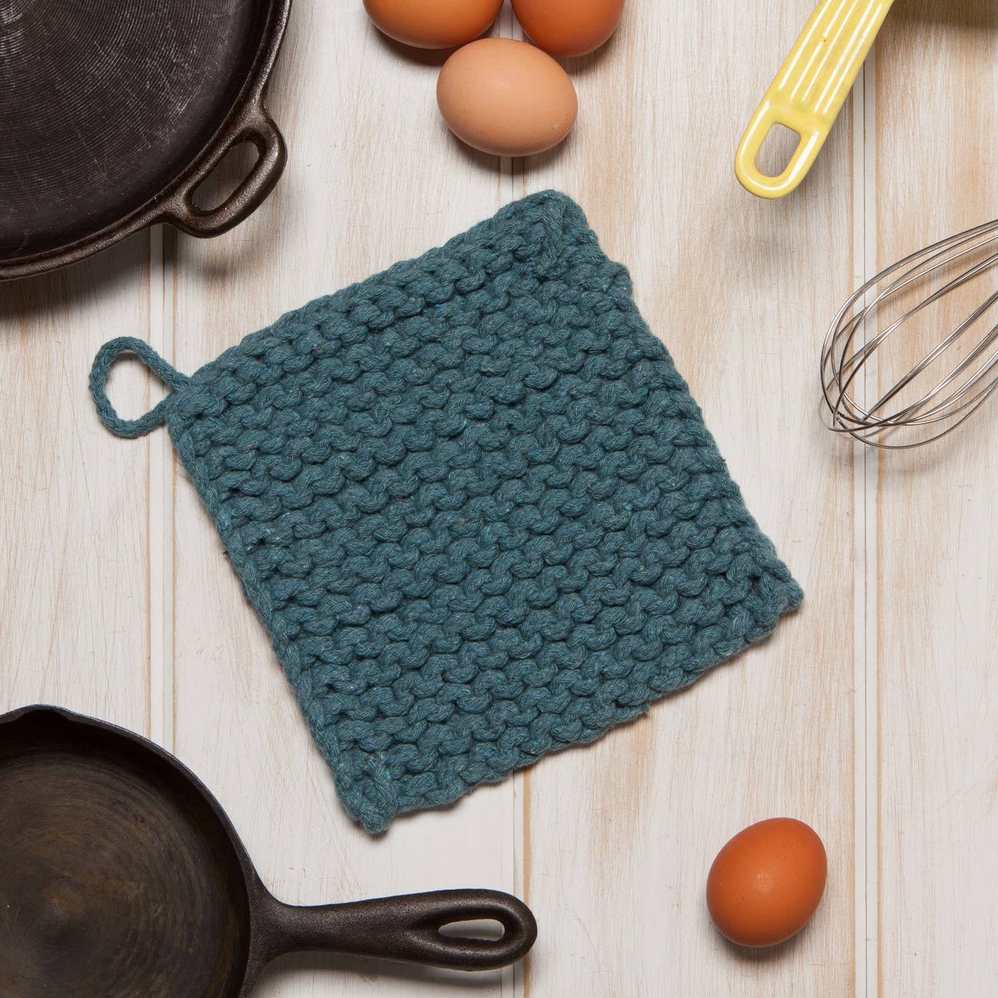 Lagoon Knit Potholder