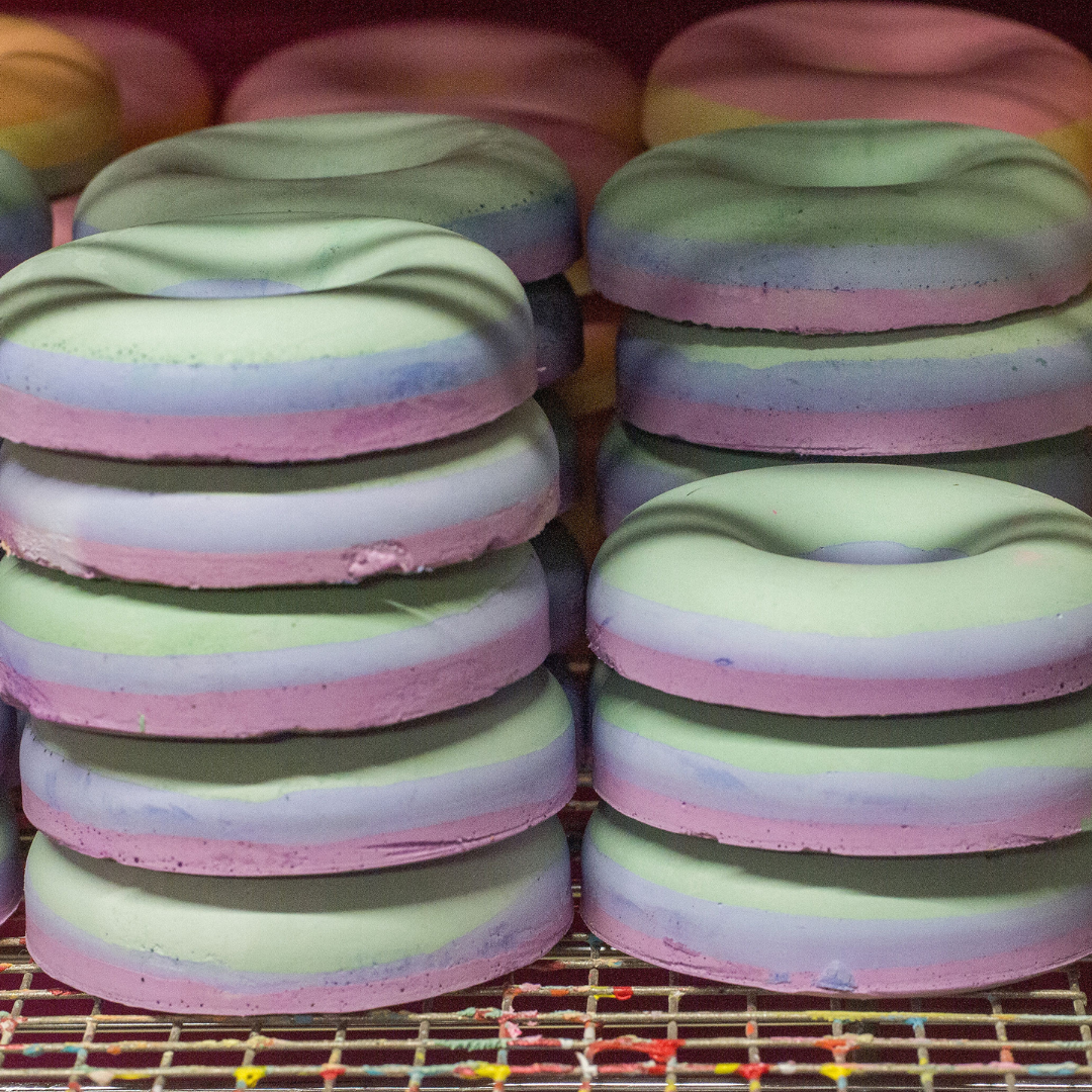 Rainbow Donuts Sidewalk Chalk