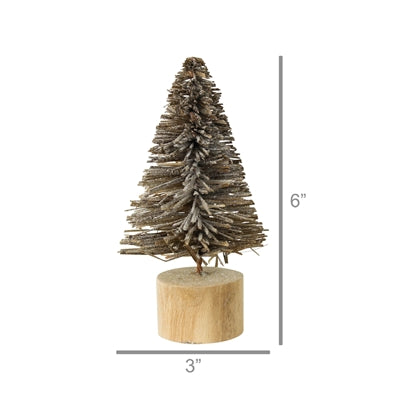 Bottle Brush Tree with Glitter