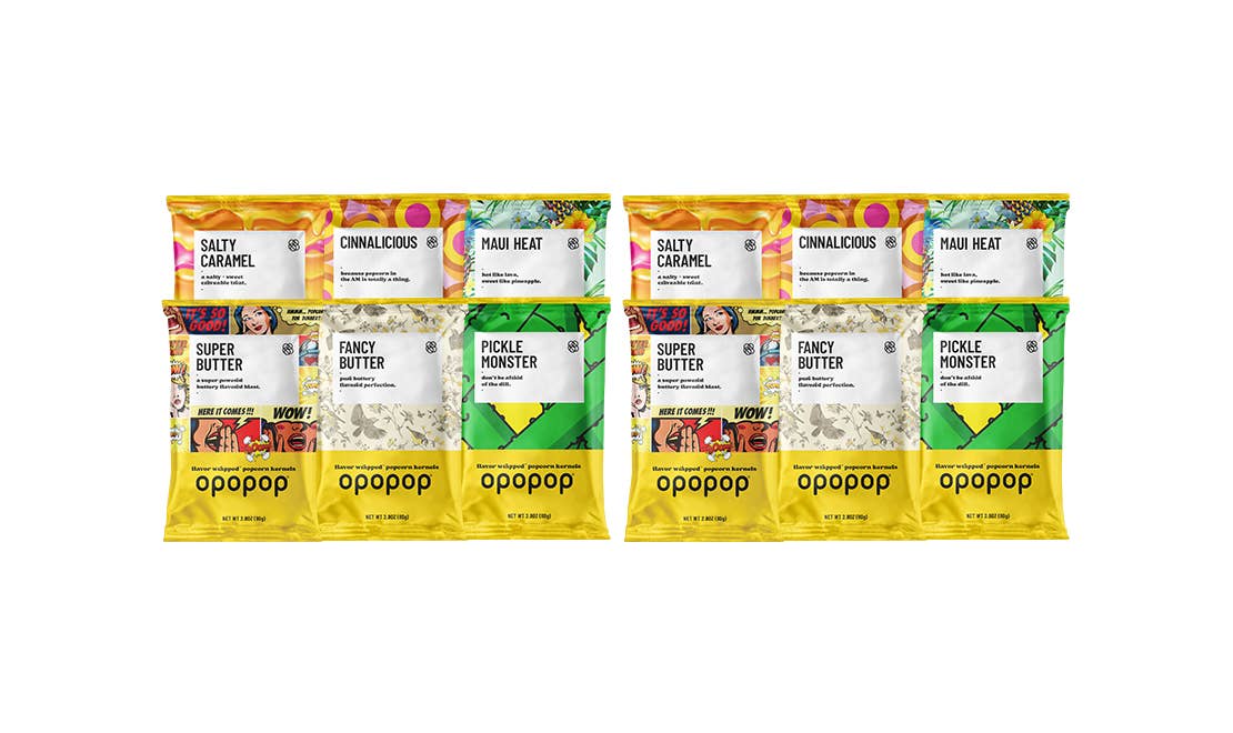 Variety Show Flavor-Wrapped Popcorn Kernels