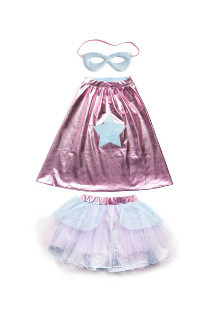 Super-duper Tutu, Cape & Mask Metallic Set