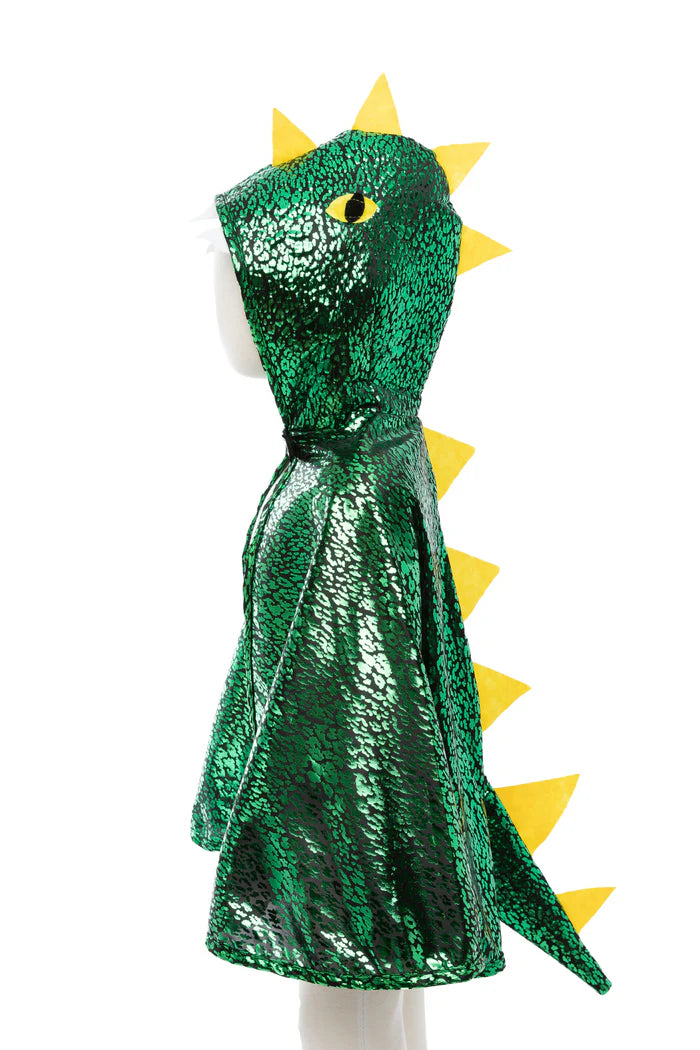 Toddler Dragon Green Metallic Cape