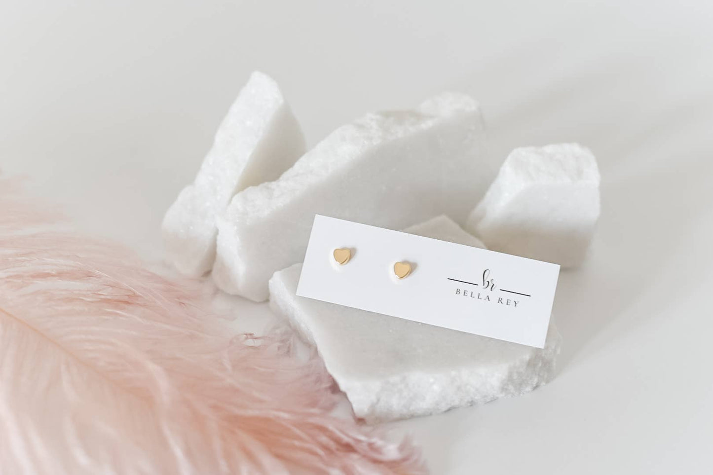 The Corley Heart Stud Earrings