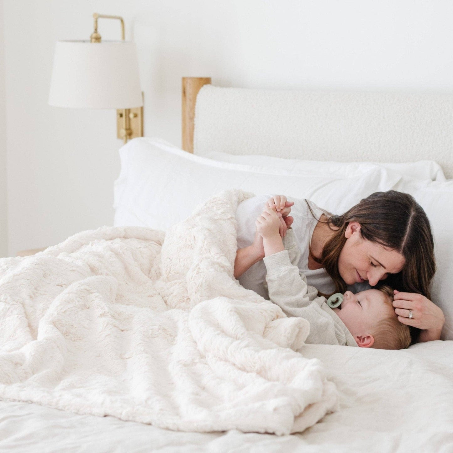 Copper Patterned Faux Fur Throw Blanket
