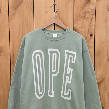 OPE Stonewash Green Crewneck Sweatshirt