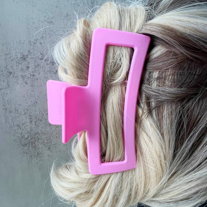 Teal Rectangular Hair Clip