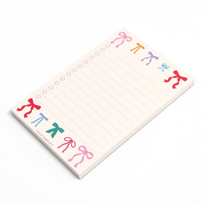 Coquette Bows To Do List Notepad