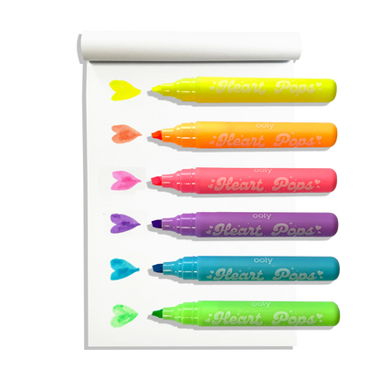 Heart Pops Neon Highlighters