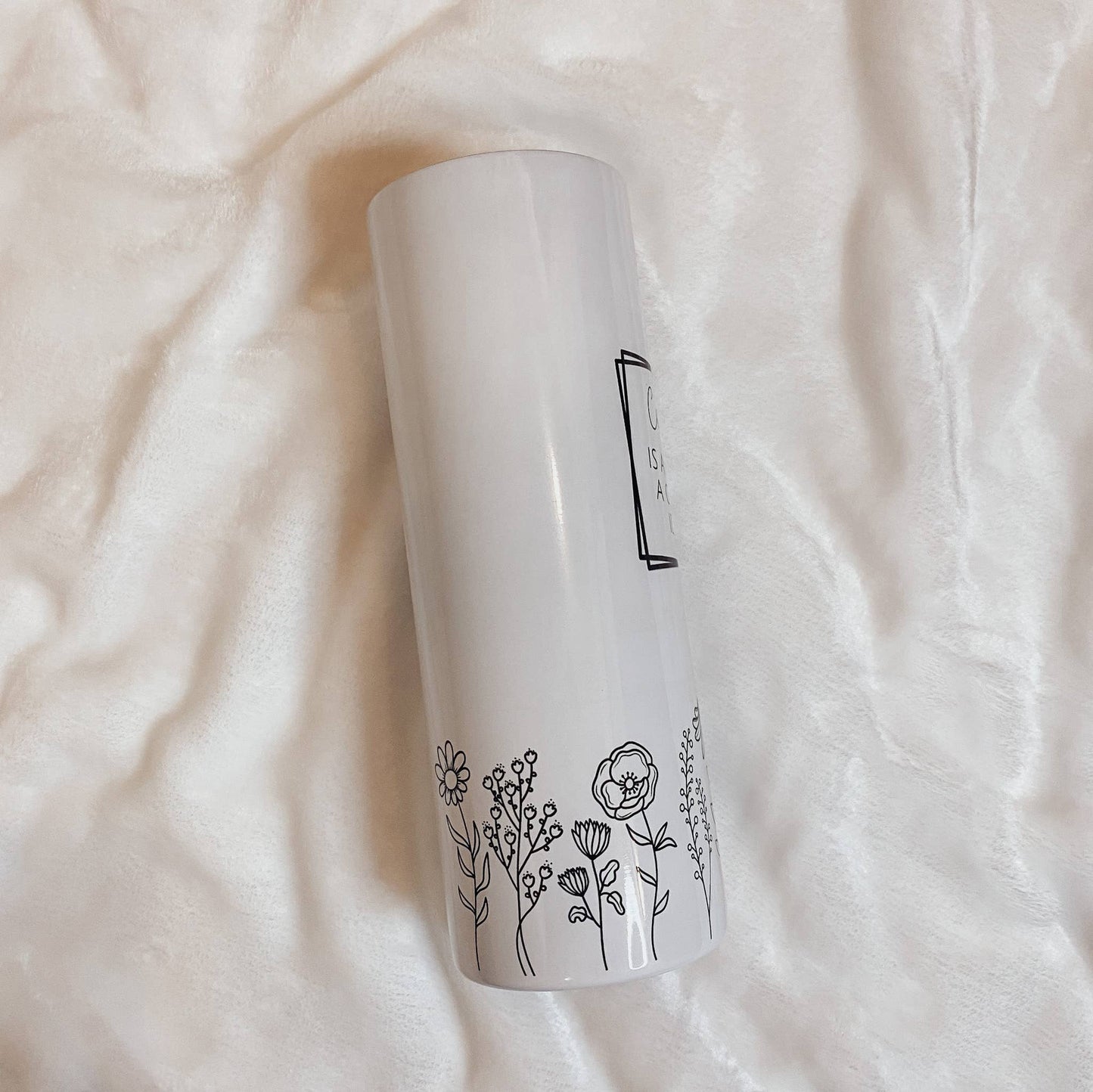 Coffee Wildflower Skinny Tumbler