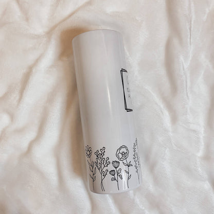 Coffee Wildflower Skinny Tumbler