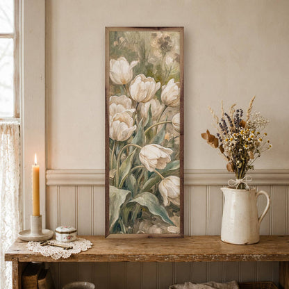 Soft Tulips In Spring Meadow