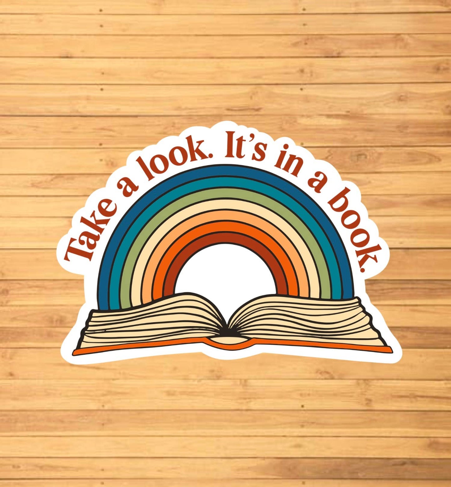 Take A Look, It's In A Book Sticker