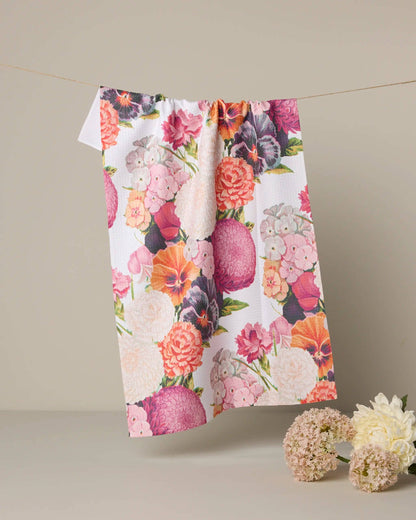 Ecstatic Blooms Kitchen Tea Towel