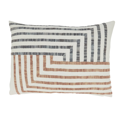 Geometric Lines 14" X 20" Throw Pillow