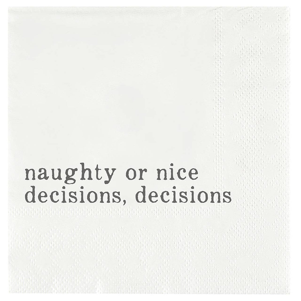 Naughty or Nice Cocktail Napkins
