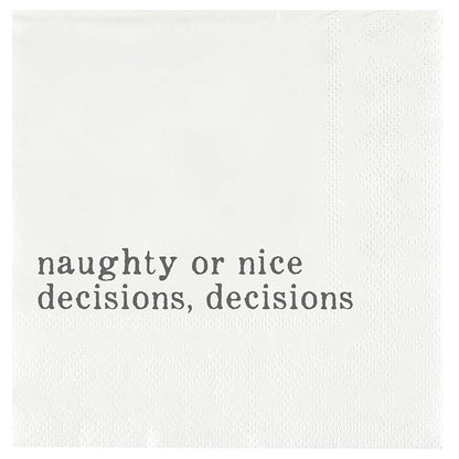 Naughty or Nice Cocktail Napkins