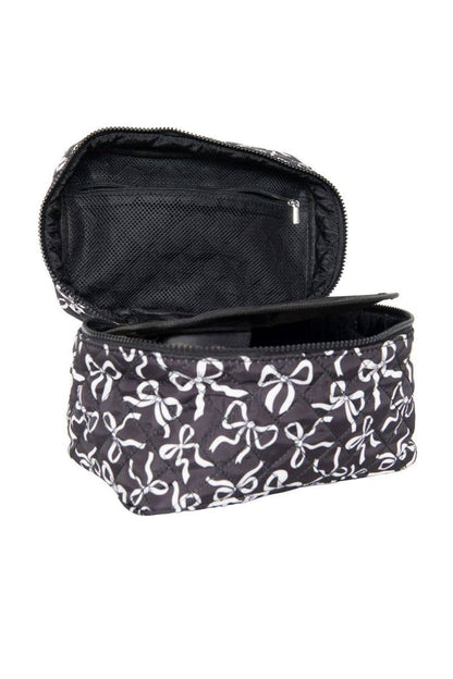 Black & White Bows Makeup Bag